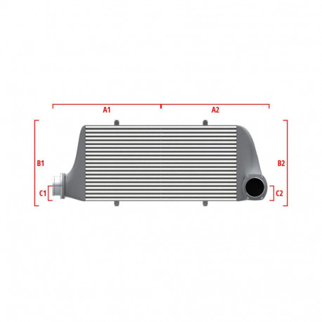 Po mjeri Performance Intercooler Wagner za mjeru 500mm x 205mm x 80mm | race-shop.hr