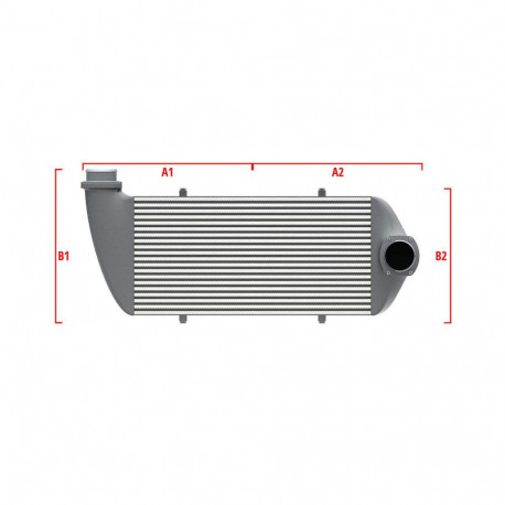 Po mjeri Performance Intercooler Wagner za mjeru 600mm x 205mm x 80mm | race-shop.hr