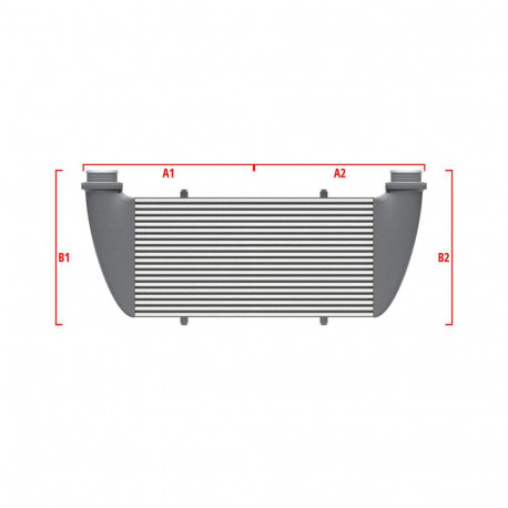 Po mjeri Performance Intercooler Wagner za mjeru 600mm x 300mm x 90mm | race-shop.hr