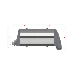 Competition Intercooler Wagner za mjeru 600mm x 205mm x 80mm