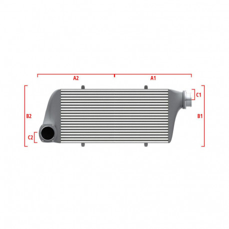Po mjeri Performance Intercooler Wagner za mjeru 500mm x 205mm x 80mm | race-shop.hr