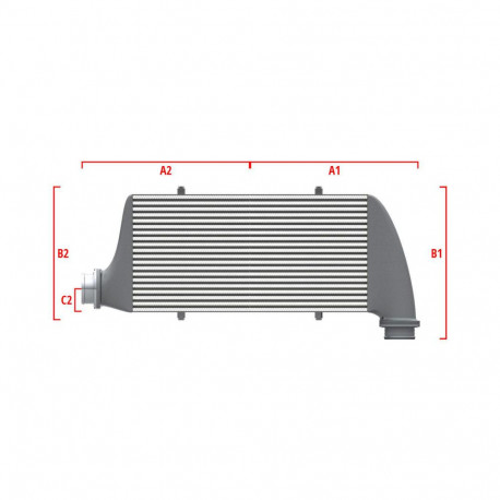 Po mjeri Performance Intercooler Wagner za mjeru 700mm x 205mm x 80mm | race-shop.hr