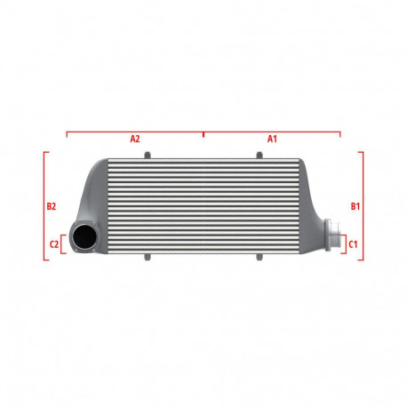 Po mjeri Performance Intercooler Wagner za mjeru 600mm x 300mm x 90mm | race-shop.hr