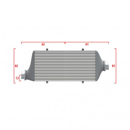 Po mjeri Performance Intercooler Wagner za mjeru 500mm x 205mm x 80mm | race-shop.hr