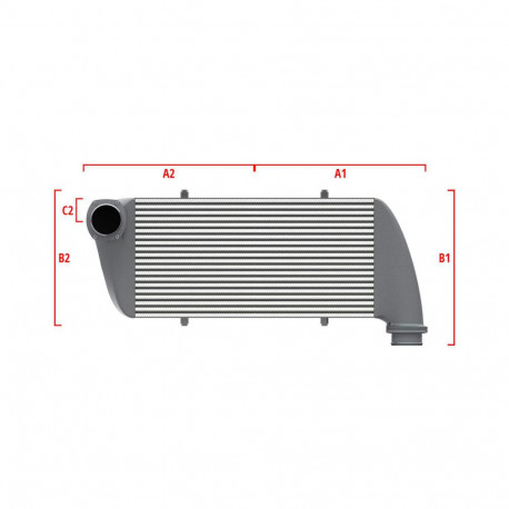 Po mjeri Performance Intercooler Wagner za mjeru 500mm x 300mm x 90mm | race-shop.hr