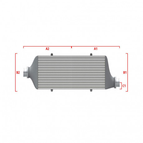 Po mjeri Competition Intercooler Wagner za mjeru 500mm x 205mm x 80mm | race-shop.hr