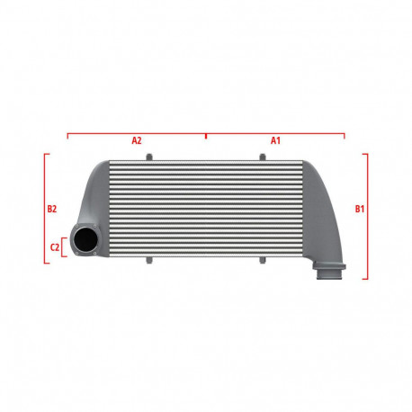 Po mjeri Performance Intercooler Wagner za mjeru 600mm x 300mm x 90mm | race-shop.hr