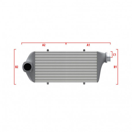Po mjeri Performance Intercooler Wagner za mjeru 600mm x 300mm x 90mm | race-shop.hr