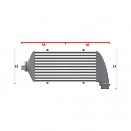 Po mjeri Performance Intercooler Wagner za mjeru 600mm x 205mm x 80mm | race-shop.hr