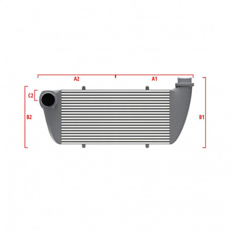 Po mjeri Performance Intercooler Wagner za mjeru 600mm x 300mm x 90mm | race-shop.hr