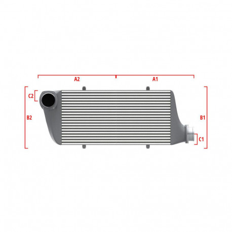 Po mjeri Performance Intercooler Wagner za mjeru 600mm x 300mm x 90mm | race-shop.hr