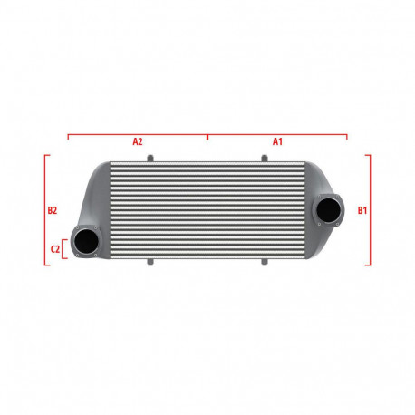 Po mjeri Performance Intercooler Wagner za mjeru 600mm x 300mm x 90mm | race-shop.hr