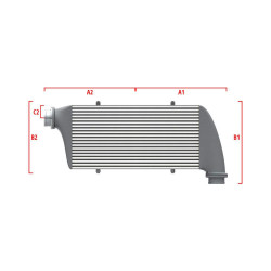 Performance Intercooler Wagner za mjeru 600mm x 205mm x 80mm