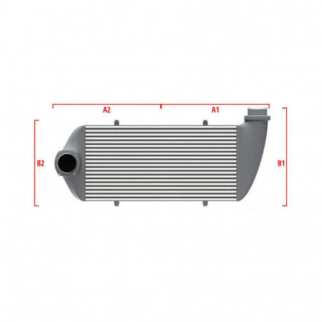 Po mjeri Performance Intercooler Wagner za mjeru 500mm x 300mm x 90mm | race-shop.hr