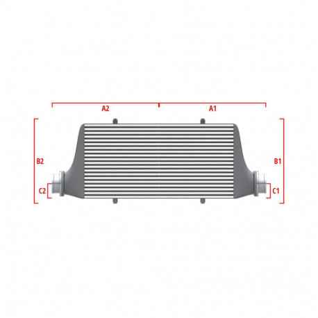 Po mjeri Competition Intercooler Wagner za mjeru 500mm x 400mm x 100mm | race-shop.hr
