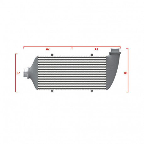 Po mjeri Competition Intercooler Wagner za mjeru 700mm x 205mm x 80mm | race-shop.hr