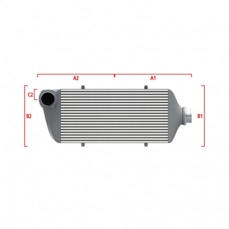 Po mjeri Performance Intercooler Wagner za mjeru 600mm x 300mm x 90mm | race-shop.hr