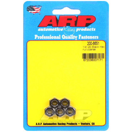Vijci ARP ARP matice (šesterokutna glava, crni), 1/4-28, 5 kom | race-shop.hr