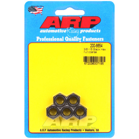 Vijci ARP ARP matice (šesterokutna glava, crni), 3/8-16, 5 kom | race-shop.hr
