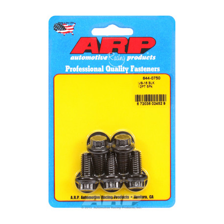 Vijci ARP "3/8""-16 x 0.750 12pt 7/16 crni oxid šarafi"5kom | race-shop.hr