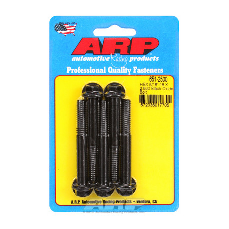 Vijci ARP ARP "5/16""-18 X 2.500 hex crni oxid šarafi (5kom) | race-shop.hr