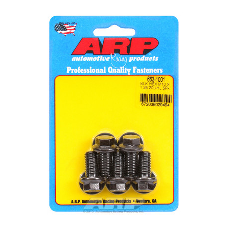 Vijci ARP M10 x 1.25 x 20 hex crni oxid šarafi (5kom) | race-shop.hr