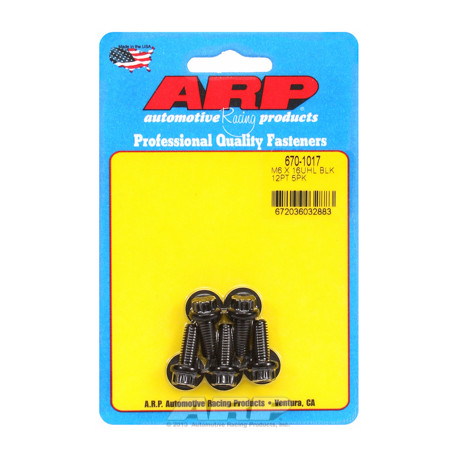 Vijci ARP ARP M6 x 1.00 x 16 12pt crni oxid šarafi (5kom) | race-shop.hr