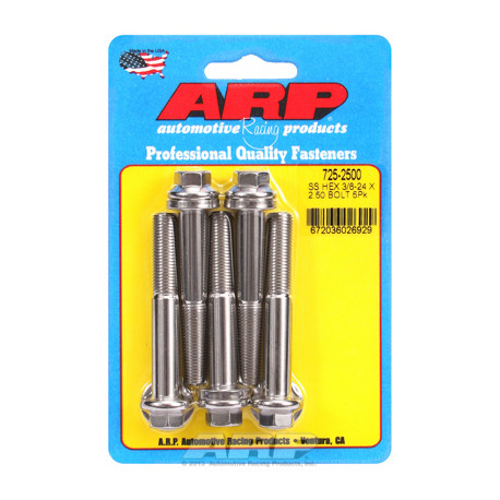 Vijci ARP "3/8""-24 x 2.500 hex 7/16 SS šarafi" (5kom) | race-shop.hr