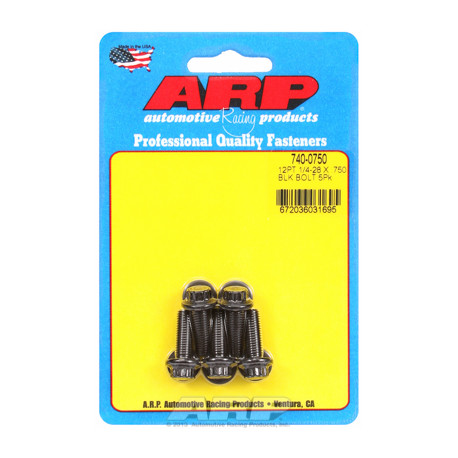 Vijci ARP "1/4""-28 x .750 12pt crni oxid šarafi" (5kom) | race-shop.hr
