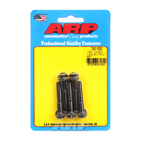 Vijci ARP "1/4""-28 x 1.500 12pt crni oxid šarafi" (5kom) | race-shop.hr