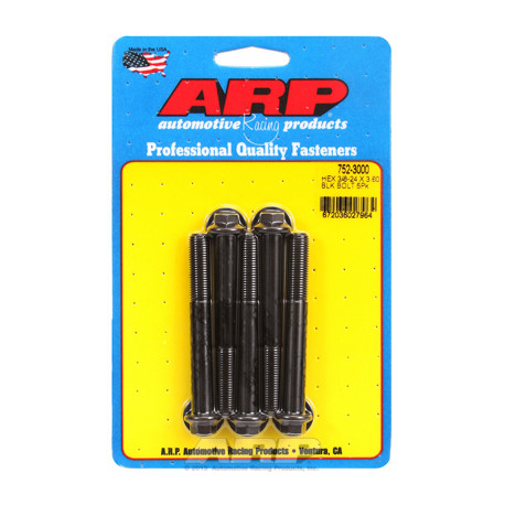 Vijci ARP "3/8""-24 x 3.000 hex crni oxid šarafi" (5kom) | race-shop.hr