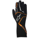 Rukavice Dječje karting rukavice Alpinestars Tech-1 K Race (unutarnje šivanje), crna/narančasta | race-shop.hr