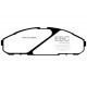 Kočnice EBC Auto Prednje kočione pločice EBC Ultimax OEM Replacement DP1020 | race-shop.hr