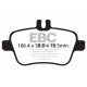 Kočnice EBC Auto Stražnje kočione pločice EBC Yellowstuff Street + Track DP42157R | race-shop.hr