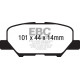 Kočnice EBC Auto Stražnje kočione pločice EBC Yellowstuff Street + Track DP42171R | race-shop.hr