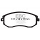 Kočnice EBC Auto Prednje kočione pločice EBC Yellowstuff Street + Track DP41884R | race-shop.hr