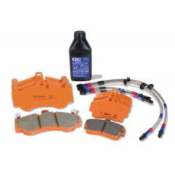 EBC Orange kit PLK1080R - Kočione pločice, kočna crijeva, tekućina za kočnice