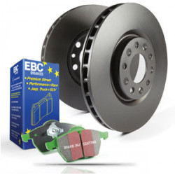 Prednji set EBC PD01KF044 - Kočioni disk Premium OE + kočione pločice Greenstuff