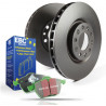 Front kit EBC PD01KF065 - Discs Premium OE + brake pads Greenstuff