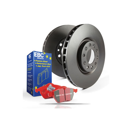 Kočnice EBC Auto Prednji set EBC PD02KF166 - Kočioni disk Premium OE + kočione pločice Redstuff Ceramic | race-shop.hr