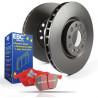 Front kit EBC PD02KF268 - Discs Premium OE + brake pads Redstuff Ceramic