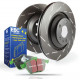 Kočnice EBC Auto Prednji set EBC PD06KF602 - Kočioni disk Ultimax Grooved + kočione pločice Greenstuff | race-shop.hr