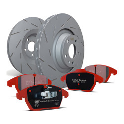 Prednji set EBC PD07KF053 - Kočioni diskovi Ultimax Grooved + kočione pločice Redstuff Ceramic