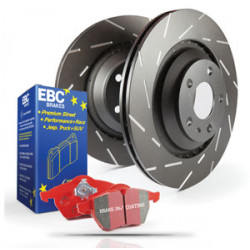 Prednji set EBC PD07KF152 - Kočioni disk Ultimax Grooved + kočione pločice Redstuff Ceramic