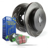 Front kit EBC PD16KF007 - Discs BSD Grooved + brake pads Greenstuff