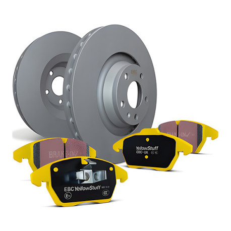 Kočnice EBC Auto Stražnji set EBC PD03KR269 - Kočioni diskovi Premium OE + kočione pločice Yellowstuff | race-shop.hr