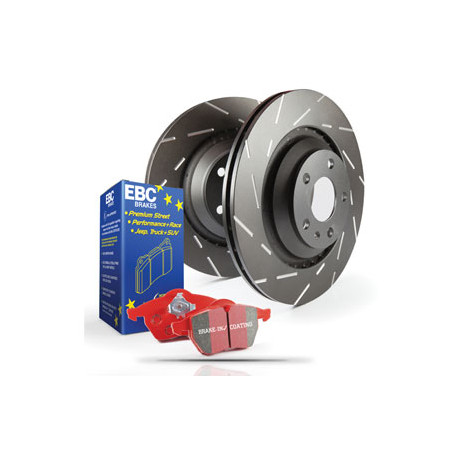 Kočnice EBC Auto stražnji set EBC PD07KR097 - Kočioni disk Ultimax Grooved + kočione pločice Redstuff Ceramic | race-shop.hr