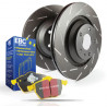 Rear kit EBC PD08KR322 - Discs Ultimax Grooved + brake pads Yellowstuff 