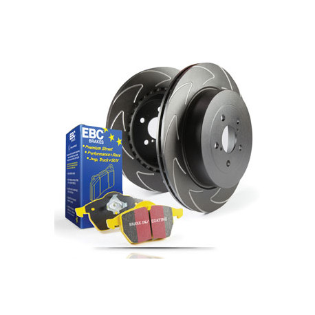 Kočnice EBC Auto stražnji set EBC PD18KR025 - Kočioni disk BSD Grooved + kočione pločice Yellowstuff | race-shop.hr