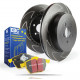 Kočnice EBC Auto stražnji set EBC PD18KR058 - Kočioni disk BSD Grooved + kočione pločice Yellowstuff | race-shop.hr